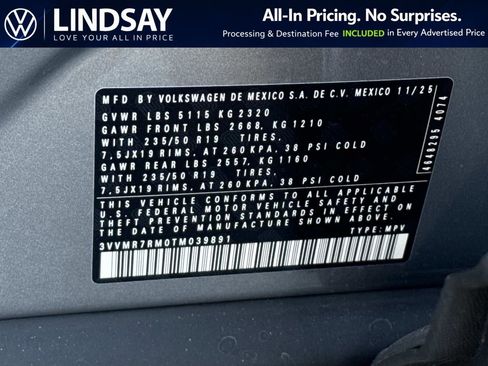 New 2026 Volkswagen Tiguan SE AWD/4WD image 22