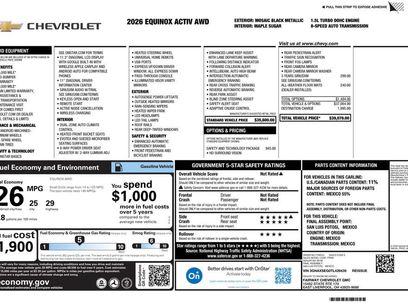 New 2026 Chevrolet Equinox ACTIV w/ Safety and Technology Package