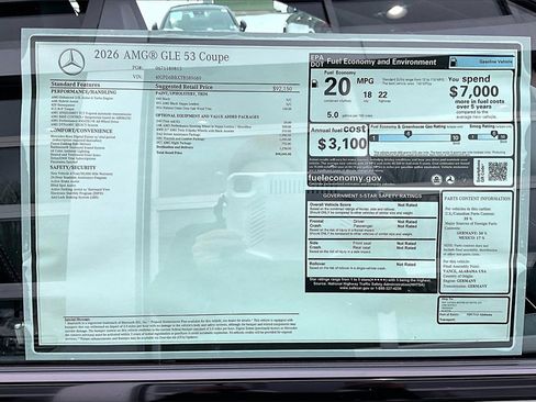 New 2026 Mercedes-Benz GLE 53 AMG 4MATIC Coupe image 14