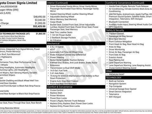 Certified 2025 Toyota Crown Signia w/ Advanced Technology Package AWD/4WD image 3