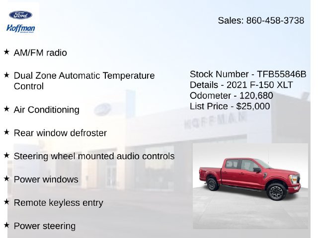 Used 2021 Ford F150 XLT w/ Equipment Group 301A Mid AWD/4WD image 20