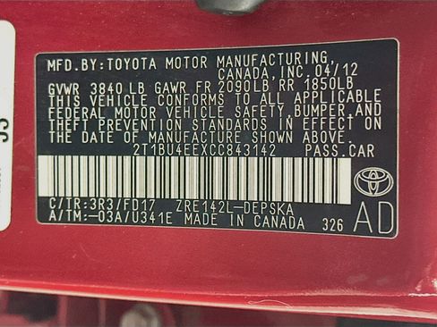 Used 2012 Toyota Corolla S FWD image 12