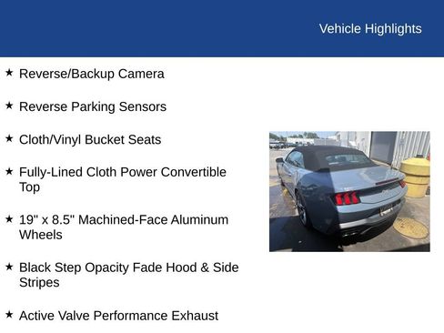 Used 2024 Ford Mustang Convertible w/ Wheel & Stripe Package RWD image 5