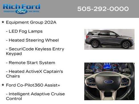 Certified 2024 Ford Explorer XLT w/ Equipment Group 202A RWD image 52