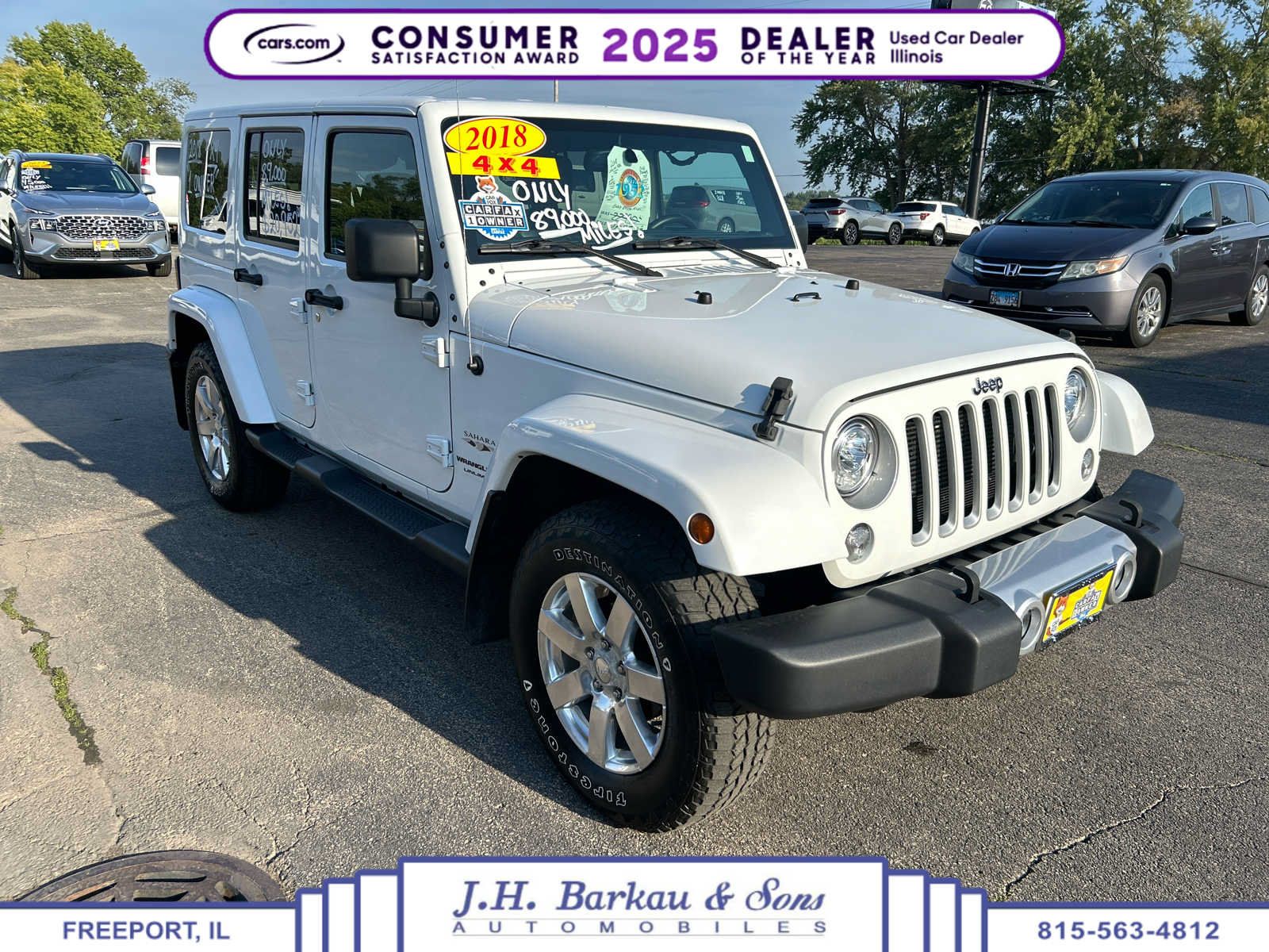 Used 2018 Jeep Wrangler Unlimited Sahara w/ Max Tow Package AWD/4WD image 1