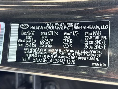 Certified 2023 Hyundai Tucson Limited AWD/4WD image 45
