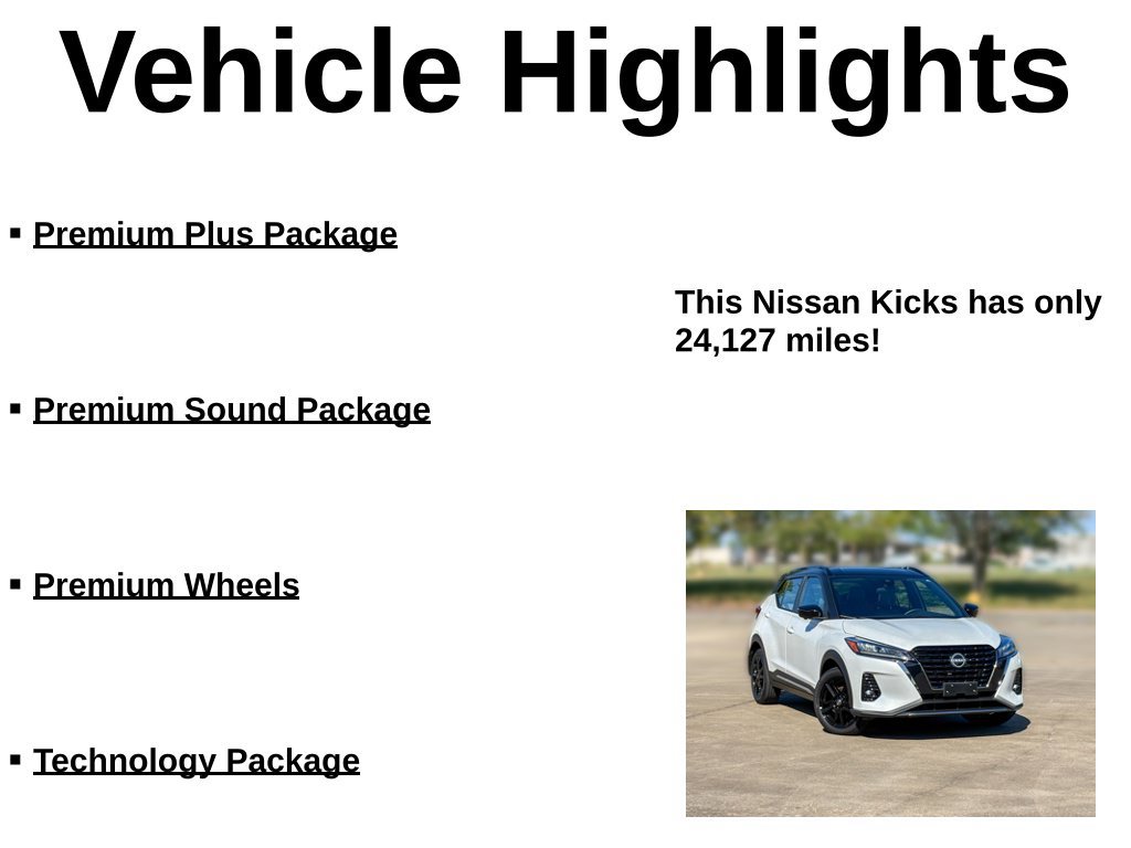Used 2024 Nissan Kicks SR w/ SR Premium Package FWD image 34