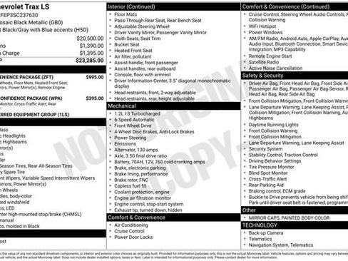 Used 2025 Chevrolet Trax LS w/ LS Convenience Package FWD image 30