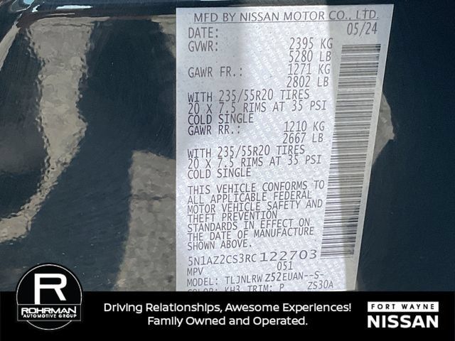 Certified 2024 Nissan Murano SL AWD/4WD image 42