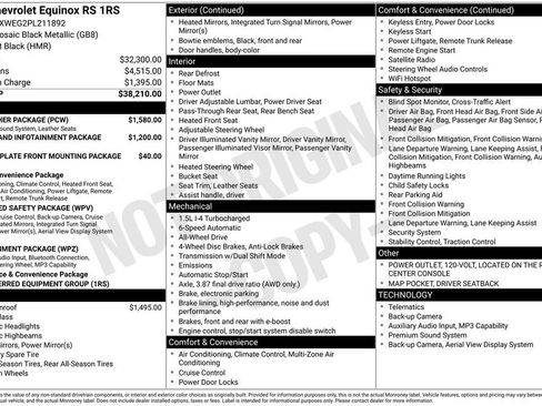 Used 2023 Chevrolet Equinox RS w/ RS Leather Package image 3