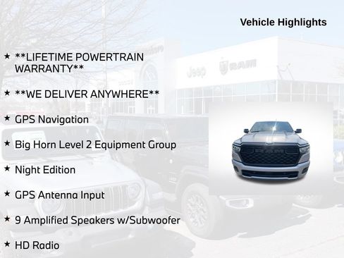 Used 2025 RAM 1500 Big Horn AWD/4WD image 5
