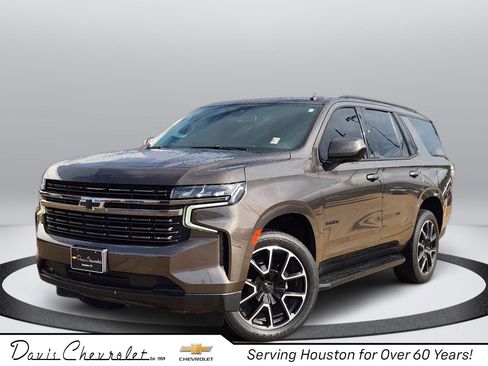 Used 2021 Chevrolet Tahoe RST w/ Rear Media and Nav Package RWD image 1