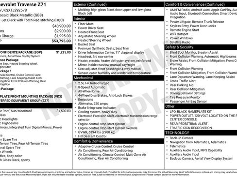 New 2026 Chevrolet Traverse Z71 w/ Driver Confidence Package AWD/4WD image 31