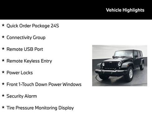 Used 2017 Jeep Wrangler Unlimited Sport w/ Quick Order Package 24S image 5