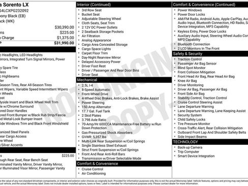 Used 2023 Kia Sorento LX image 3