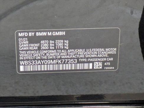 Used 2021 BMW M3 Competition w/ Executive Package RWD image 29