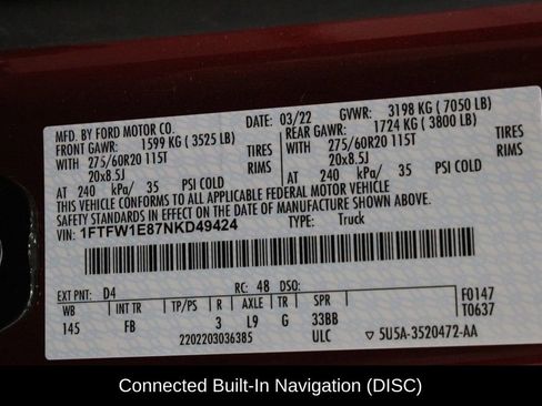 Used 2022 Ford F150 XLT w/ Equipment Group 302A High AWD/4WD image 35
