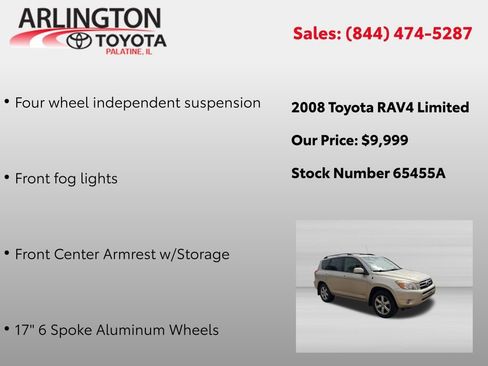 Used 2008 Toyota RAV4 Limited AWD/4WD image 2
