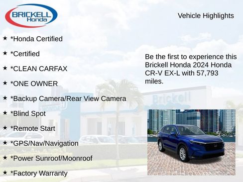 Certified 2024 Honda CR-V EX-L image 9
