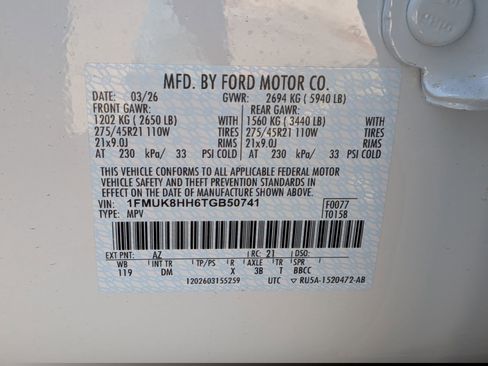 New 2026 Ford Explorer Platinum AWD/4WD image 16