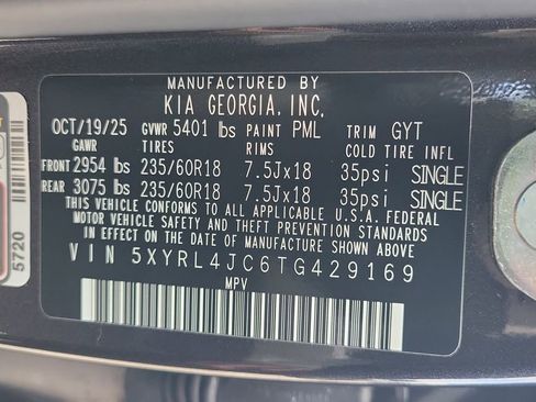 New 2026 Kia Sorento S w/ S Panoramic Sunroof Package FWD image 33