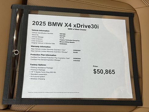 Certified 2025 BMW X4 xDrive30i image 19