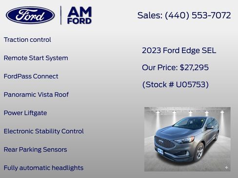 Used 2023 Ford Edge SEL w/ Convenience Package AWD/4WD image 18