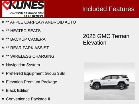 New 2026 GMC Terrain Elevation w/ Elevation Premium Package image 3