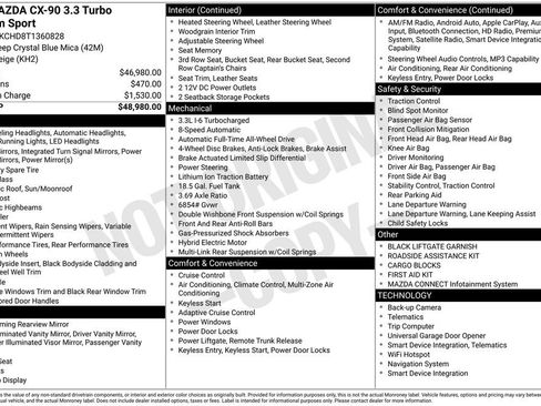 New 2026 MAZDA CX-90 3.3 Turbo w/ Premium Sport Pkg image 43