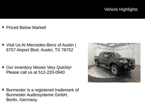 Used 2017 Toyota Tacoma Limited image 6