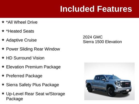 Used 2024 GMC Sierra 1500 Elevation w/ Elevation Premium Package AWD/4WD image 3