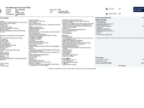 Used 2014 Volkswagen Passat TDI SE image 9