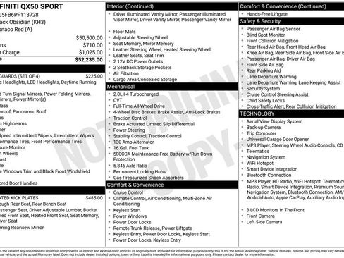 Certified 2023 INFINITI QX50 Sport AWD/4WD image 5