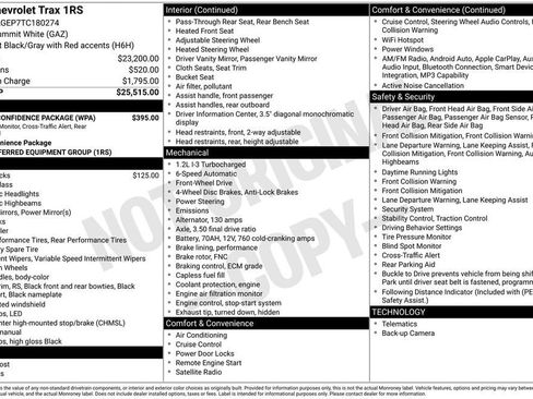 New 2026 Chevrolet Trax RS w/ Driver Confidence Package FWD image 10