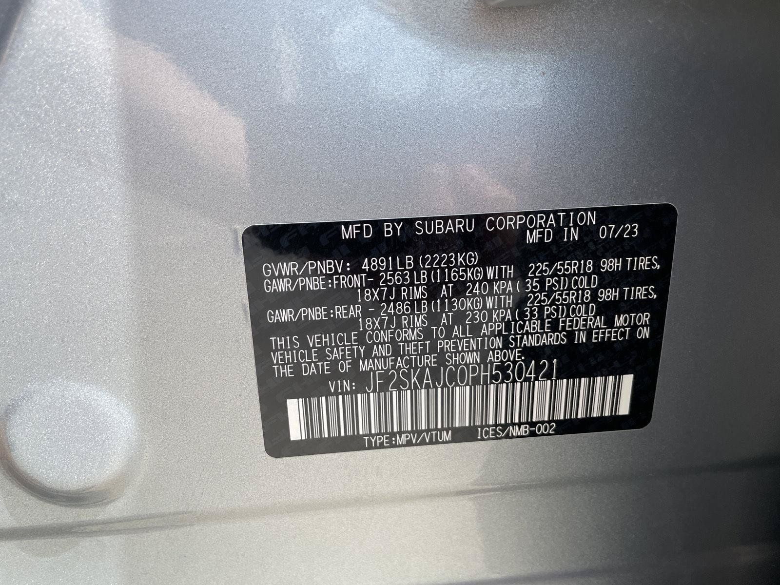 Certified 2023 Subaru Forester Sport w/ Popular Package #2 AWD/4WD image 31