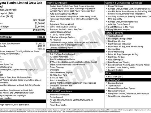 Used 2025 Toyota Tundra Limited w/ Power Package AWD/4WD image 6
