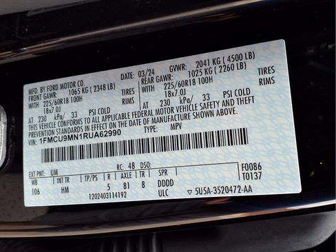 Used 2024 Ford Escape ST-Line w/ Tech Pack #1 AWD/4WD image 25