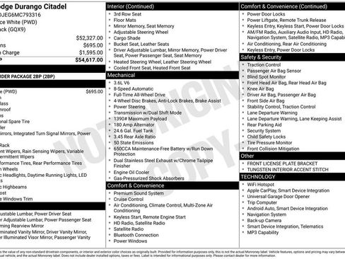 Used 2021 Dodge Durango Citadel image 7