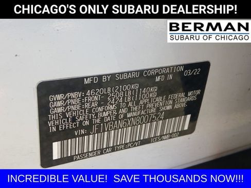 Used 2022 Subaru WRX Limited image 20