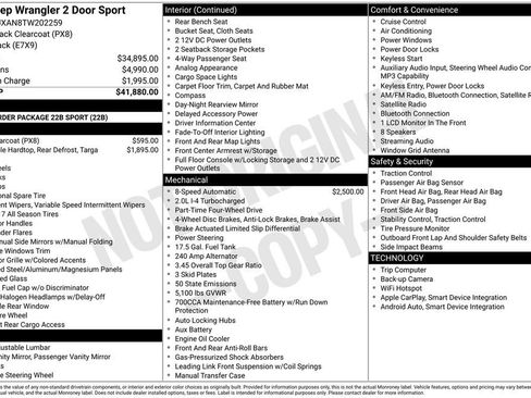 New 2026 Jeep Wrangler Sport image 29
