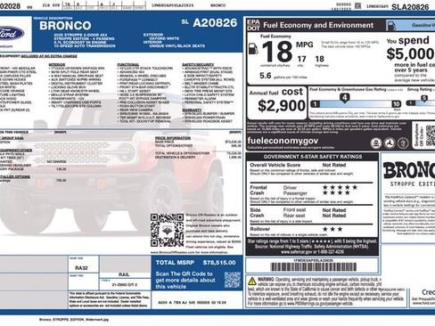 New 2025 Ford Bronco Stroppe Edition AWD/4WD image 35