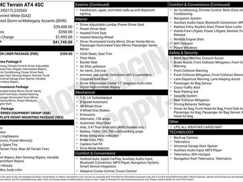 New 2026 GMC Terrain AT4 w/ LPO, Floor Liner Package AWD/4WD image 27