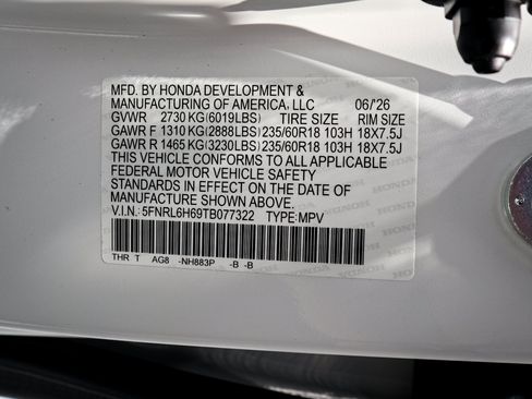 New 2026 Honda Odyssey EX-L image 34