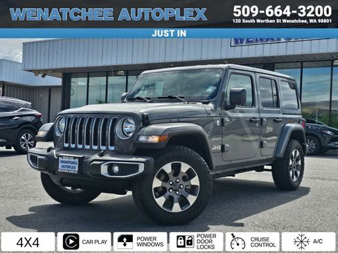 Used 2023 Jeep Wrangler Unlimited Sahara w/ Cold Weather Group AWD/4WD image 1