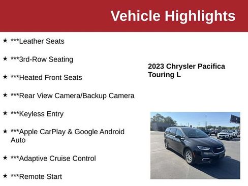 Used 2023 Chrysler Pacifica Touring-L FWD image 10