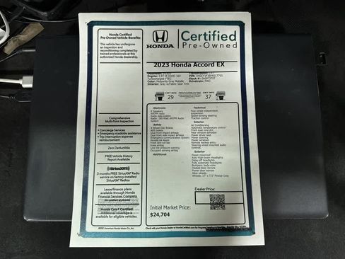 Used 2023 Honda Accord EX image 13