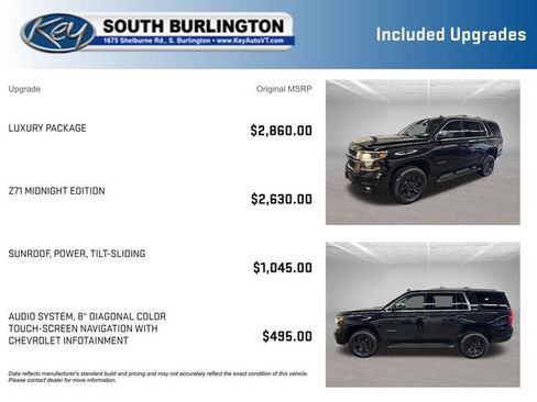 Used 2019 Chevrolet Tahoe LT w/ Luxury Package AWD/4WD image 3
