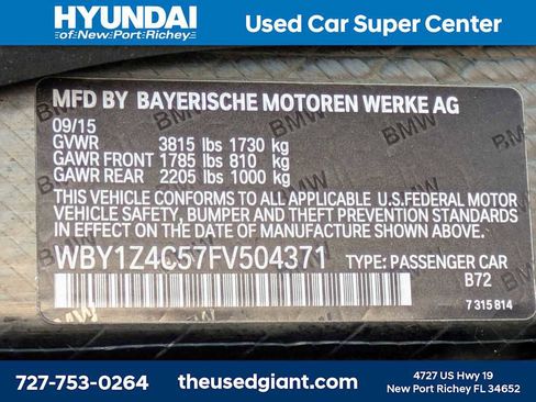 Used 2015 BMW i3 w/ Range Extender image 38