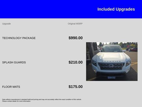 Used 2022 Nissan Frontier SV w/ Technology Package AWD/4WD image 11