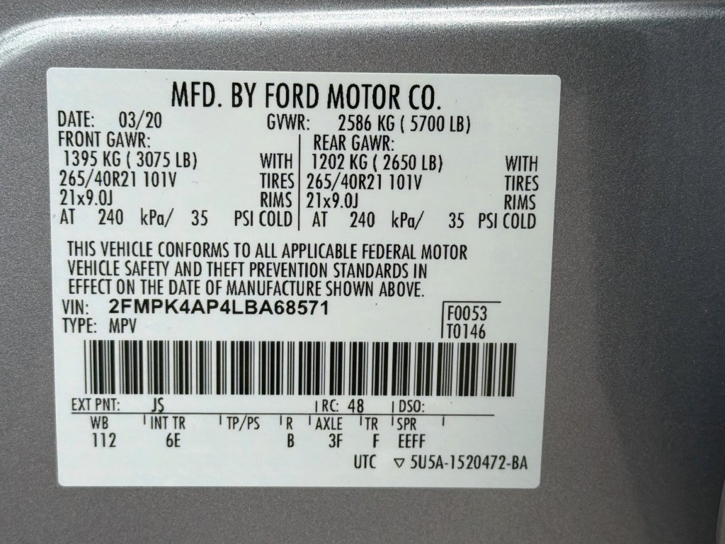Used 2020 Ford Edge ST w/ Equipment Group 401A AWD/4WD image 36